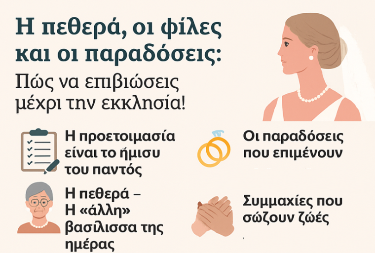 Η πεθερά, οι φίλες και οι παραδόσεις: Πώς να επιβιώσεις μέχρι την εκκλησία! Η πεθερά, οι φίλες και οι παραδόσεις: Πώς να επιβιώσεις μέχρι την εκκλησία!